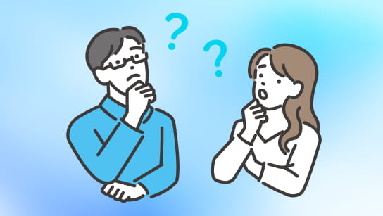 悩んでるイラスト